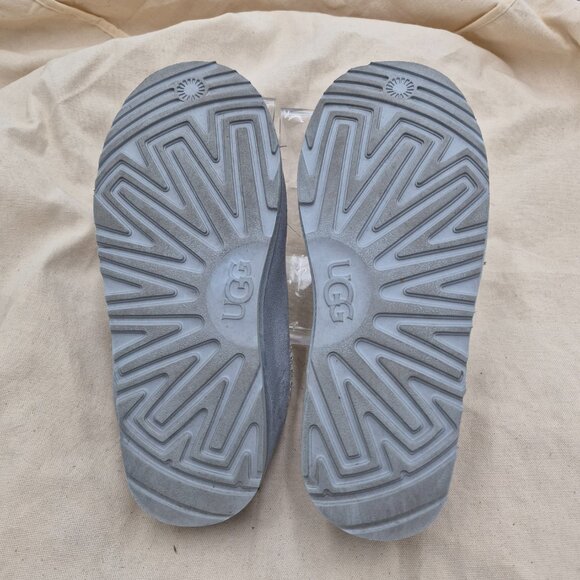 UGG Tasman slippers shoes light blue suede women's size 7 EU 38 big kids size 6 - Picture 6 of 7